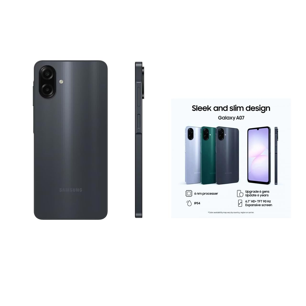 Amazon.com: Samsung 三星Galaxy A07 4G AI(128GB + 4GB)雙SIM 卡國際